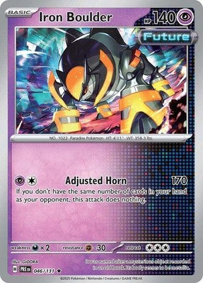 Iron Boulder 046/131 SV: Prismatic Evolutions Reverse Holofoil Pokémon TCG