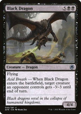 Black Dragon AFR 90 NM Magic: The Gathering