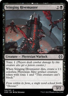 Stinging Hivemaster ONE 110 NM Magic: The Gathering