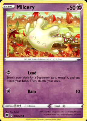 Milcery Brilliant Stars 070/172 Common Pokémon — English Near Mint