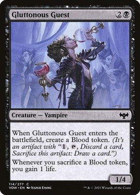 Gluttonous Guest VOW 114 Foil LP Magic: The Gathering