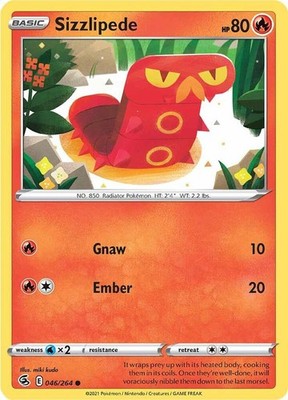 Sizzlipede (46) 046/264 SWSH08: Fusion Strike Pokémon TCG