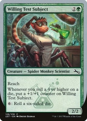 Willing Test Subject UST 126 NM Magic: The Gathering