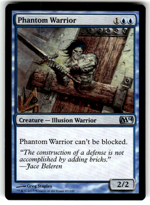Phantom Warrior Magic 2014 (M14) 67 U Magic: The Gathering Near Mint