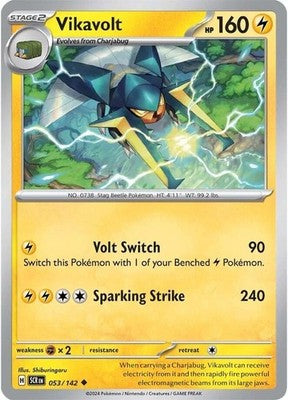 Vikavolt 053/142 SV07: Stellar Crown Pokémon TCG