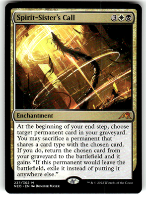 Spirit-Sister's Call Kamigawa: Neon Dynasty 237 M Magic: The Gathering Near Mint