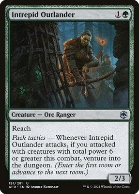 Intrepid Outlander AFR 191 NM Magic: The Gathering