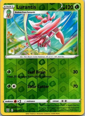 Lurantis 015/163 Rare Battle Styles Pokemon Reverse Holo Near Mint