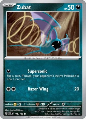 Zubat 110/182 SV04: Paradox Rift Pokémon TCG