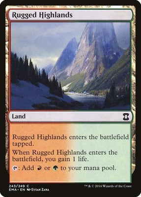 Rugged Highlands EMA 243 NM Magic: The Gathering