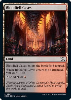 Bloodfell Caves MOM 267 NM Magic: The Gathering