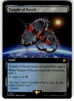 Temple of Deceit (Extended Art) Universes Beyond: Doctor Who 524 R Foil