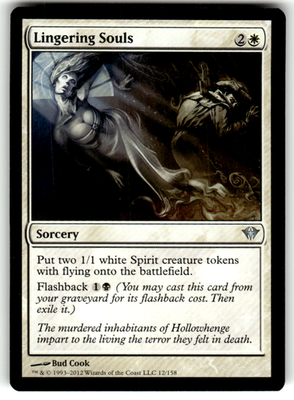Lingering Souls Dark Ascension 12 U Magic: The Gathering Near Mint