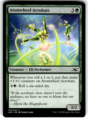 Atomwheel Acrobats Unfinity 130 C Magic: The Gathering Near Mint