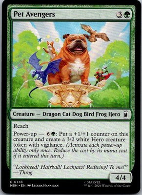 Pet Avengers 178 Common Marvel Super Heroes Magic: The Gathering Near Mint