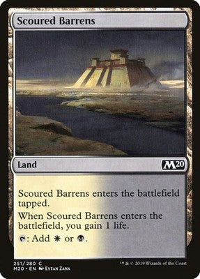 Scoured Barrens M20 251 NM Magic: The Gathering