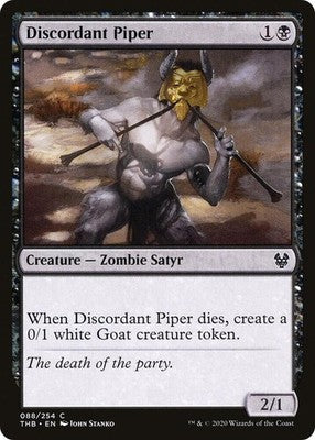 Discordant Piper THB 88 NM Magic: The Gathering