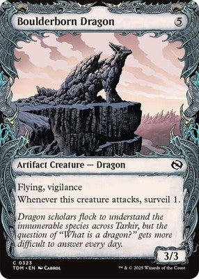 Boulderborn Dragon TDM 323 NM Magic: The Gathering