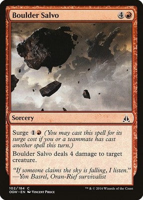 Boulder Salvo OGW 102 NM Magic: The Gathering