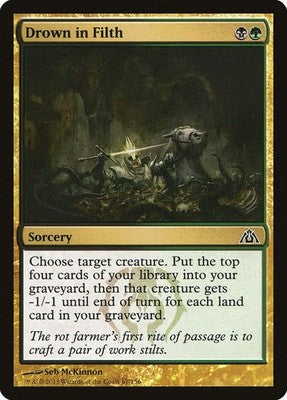 Drown in Filth DGM 67 NM Magic: The Gathering