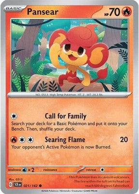 Pansear 021/142 SV07: Stellar Crown Pokémon TCG