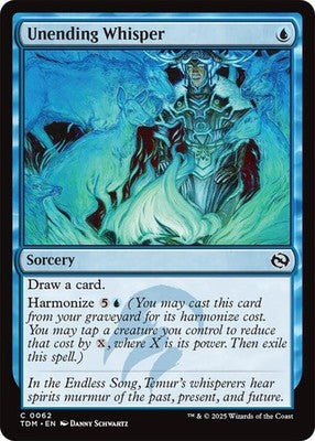 Unending Whisper TDM 62 NM Magic: The Gathering