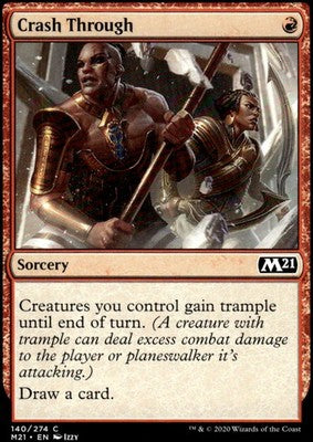 Crash Through Core Set 2021 140 C Magic: The Gathering Near Mint