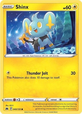 Shinx (40) 040/159 SWSH: Crown Zenith Pokémon TCG