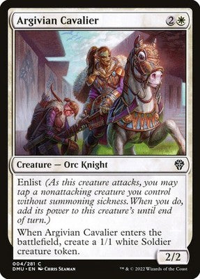 Argivian Cavalier DMU 4 NM Magic: The Gathering