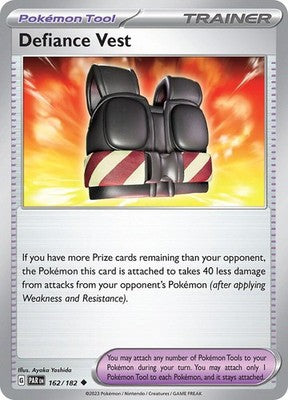 Defiance Vest 162/182 SV04: Paradox Rift Reverse Holofoil Pokémon TCG