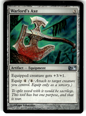 Warlord's Axe Magic 2011 (M11) 220 U Magic: The Gathering Lightly Played