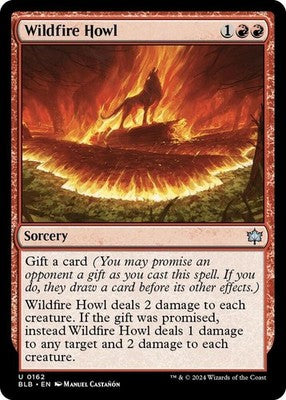 Wildfire Howl BLB 162 NM Magic: The Gathering