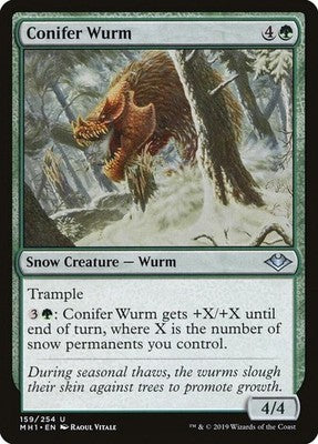 Conifer Wurm MH1 159 NM Magic: The Gathering