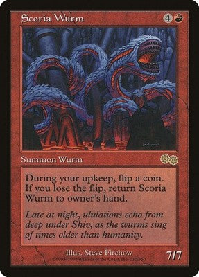 Scoria Wurm USG 212 LP Magic: The Gathering