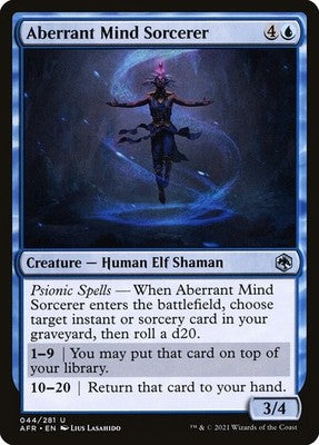 Aberrant Mind Sorcerer AFR 44 Foil NM Magic: The Gathering