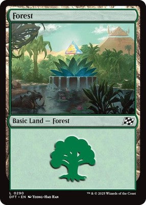 Forest DFT 290 Foil NM Magic: The Gathering