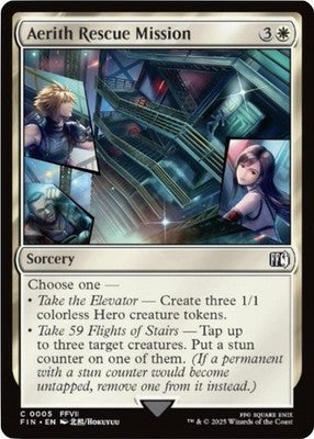 Aerith Rescue Mission FIN 5 Foil NM Magic: The Gathering
