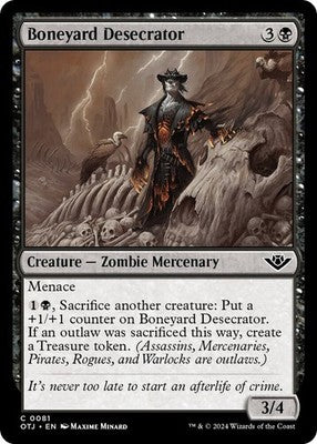 Boneyard Desecrator OTJ 81 NM Magic: The Gathering