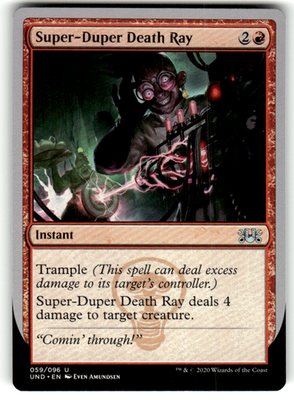 Super-Duper Death Ray Unsanctioned 59 U Magic: The Gathering Near Mint