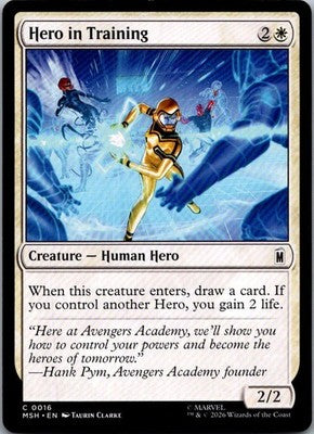 Hero in Training 16 Common Marvel Super Heroes Magic: The Gathering Near Mint