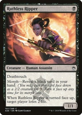 Ruthless Ripper A25 107 NM Magic: The Gathering