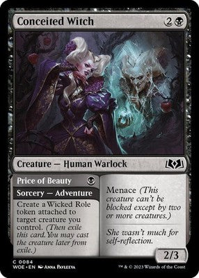 Conceited Witch // Price of Beauty WOE 84 NM Magic: The Gathering