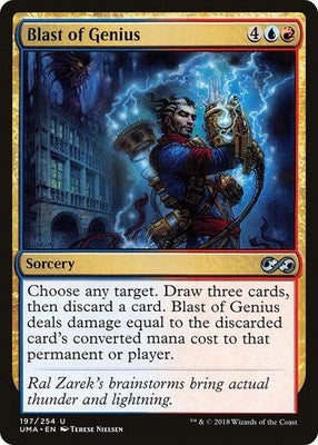 Blast of Genius UMA 197 NM Magic: The Gathering