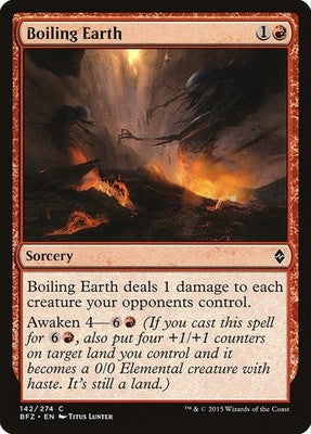 Boiling Earth BFZ 142 NM Magic: The Gathering