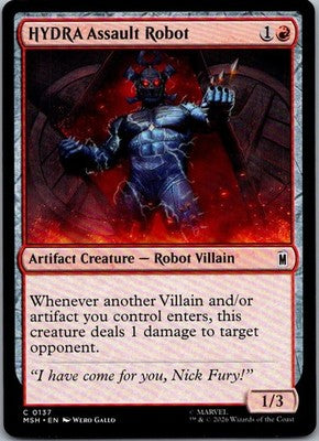 HYDRA Assault Robot 137 Common Marvel Super Heroes Magic: The Gathering NM