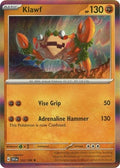 Klawf 122/198 SV01: Scarlet & Violet Base Set Holofoil Pokémon TCG