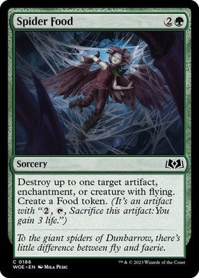 Spider Food WOE 186 NM Magic: The Gathering