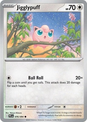 Jigglypuff 076/094 ME02: Phantasmal Flames Reverse Holofoil Pokémon TCG