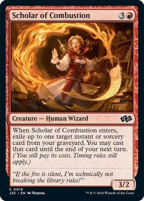 Scholar of Combustion J25 19 NM Magic: The Gathering