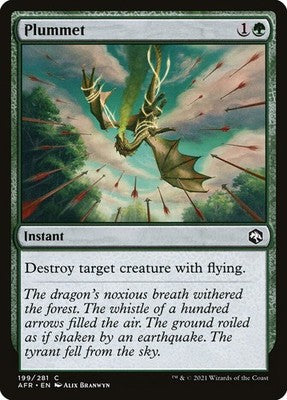 Plummet AFR 199 NM Magic: The Gathering